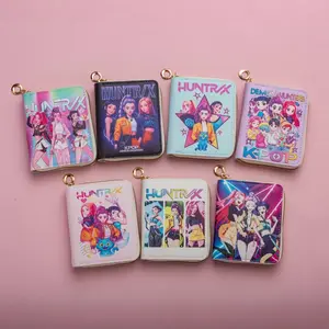 Cute Cartoon Wallet for Girls, Short Design, Fantasy Witch Theme, Adorable Student Coin Purse, Kids' Money Clip, Fun and Stylish Accessory