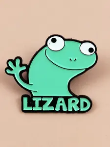 Adorable Cartoon Lizard Pins Set of 1/2/3, Light Playful Cute Animal Badges, Essential for Pet Enthusiasts, Fun Fashion Lapel Pins, Fashion Accessories