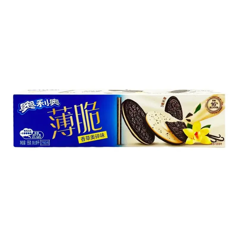 Oreo Thin Vanilla Cream Cookies - 10% Less Sugar, 10% More Flavor, 10% More Fun