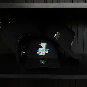 Exclusive Guatemala Plate SnapBack Hat-Black Cotton