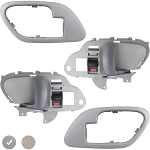 Interior Door Handle w/Bezel Kit (Gray) For 1995-2002 Truck C1500,C2500,C3500,K1500,K2500,K3500,Suburban,Tahoe,Yukon Replaces 15708043 15708044