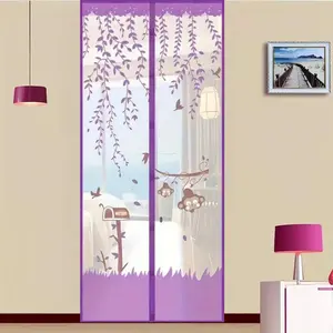 Self-closing Screen Door, Creative Mesh Barrier for Kids and Pets, Easy Home Installation and Use Door Supplies