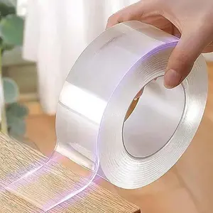 Double-Sided Heavy-Duty Tape (32‘10 feet), Nano Double-Sided Tape, Transparent Mounting Tape, Reusable Waterproof Tape, No-Trace Magic Tape, Picture Hanging Adhesive Strips, Ideal for Home Decor Projects#TOP PICKS