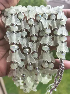 After Dark Butterfly Glow 60 inch tie on waistbeads
