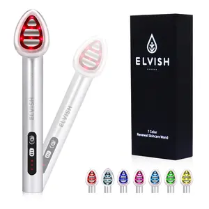 7 in 1 LED Comfort Facial wand-face & eyes & neck massager,180° swivel head for full face coverage, Comfort skincare tools, gift for friends&family