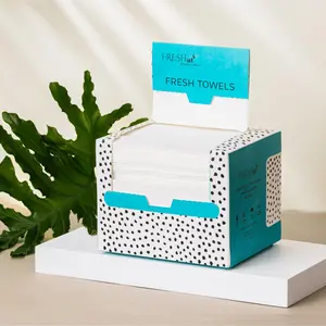 FRESHist FRESH TOWELS Disposable Face Towels 100% USAD Biobased, 100% Biodegradable Ultra Soft, Dry Wipes for Makeup Remover, Face Towelette