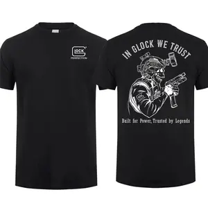 In Glock We Trust Built for Power, Trusted by Legends T-shirt, Unisex Short Sleeve Casual 100% Cotton, Tactical Gear, Made in USA