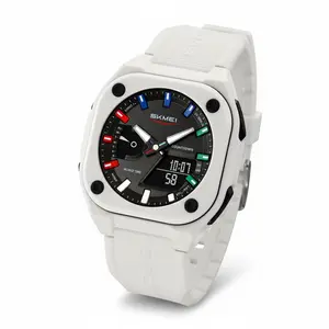 SKMEI 50M Waterproof Outdoor Sports Watch, Tough Analog-Digital Design with World Time, Stopwatch & Alarm