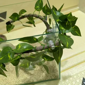 Flexible Jungle Climber Plant Vine Set, Long Habitat Decor Enclosure for Reptiles & Amphibians, Ideal for Snakes Lizards Chameleons Geckos (thin Vines)