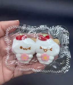 Cute mini keychain soft pack of 2 hamster twins taba squishy toy