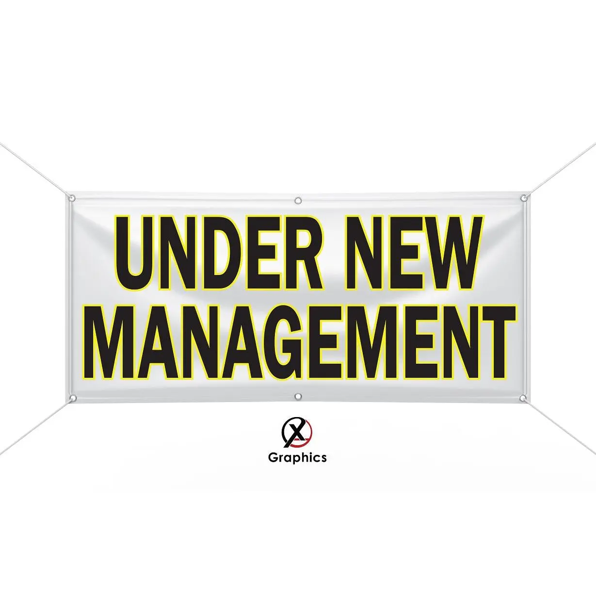 Under New Management Vinyl Banner advertising Sign  Indoor Outdoor Advertising Vinyl Sign