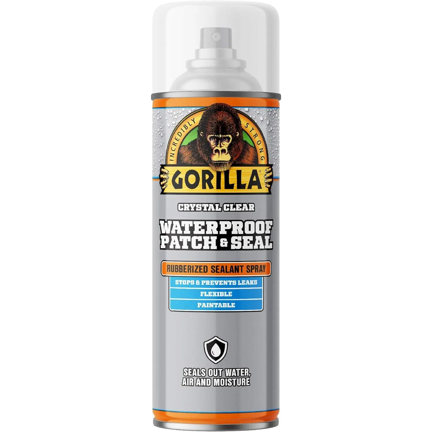 "Crystal Clear Waterproof Sealant Spray - Heavy Duty Adhesive for Leaks - 14 oz Airtight Moisture Barrier - Flexible Rubberized Coating - Long Lasting Protection for Outdoor Use" heavy duty double-sided nano tape furniture repair caulk