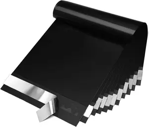 6x9 200pc Black Poly Mailers Shipping Envelops Self Sealing Envelopes Boutique Custom Bags Enhanced Durability Multipurpose Envelopes Keep Items Safe Protected