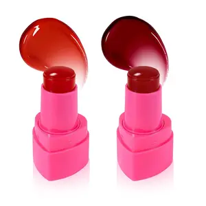 2PCS Jelly Blush Stick for Cheeks,Cooling Water Jelly Tint Stick,Moisturizing Lightweight Lip and Cheek Tint,