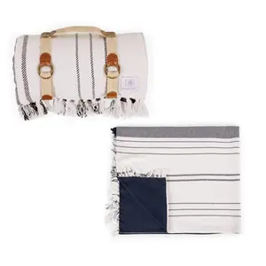 Picnic Time Montecito Outdoor Picnic Blanket wih Harness