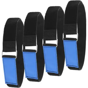 Ladder Rack Tie Down Straps Reusable Straps Adjustable with Nylon Hook and Loop Multipurpose Securing Straps for Ladder RV Truck or Boat''x 2’' Pack 4