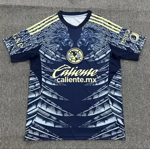 America Away Jersey - Caliente.mx Designwith Traditional Motifs and Yellow TrimAccents