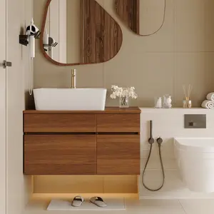31.5" es Floating Single Small Bathroom Vanity with Sink