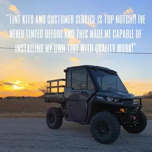 UTV ATV Can Am or Polaris (2 Door) Pre Cut Tint Kits