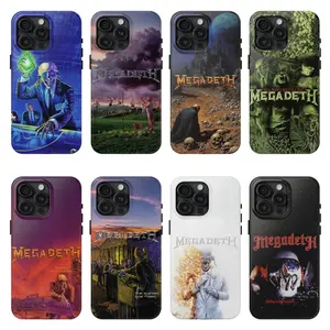 Megadeth Band Phone Case, Thrash Metal Music Fan Aesthetic Cover, Heavy Metal Lover Gift Protective Case for iPhone 11 12 13 14 15 16 17 Pro Max Plus