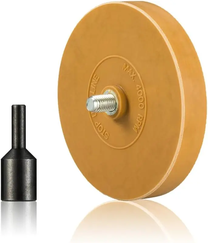 Solid Decal Remover, Eraser Wheel, Remove  Decal, Vinyl and Stickers Remover, Adhesive Remover, Rubber Wheel for Drill, Emblem, Sticker Glue Remover