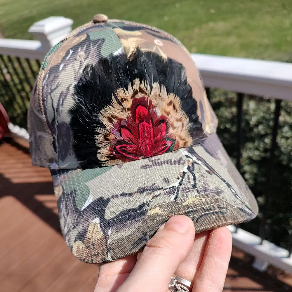 camo snap back