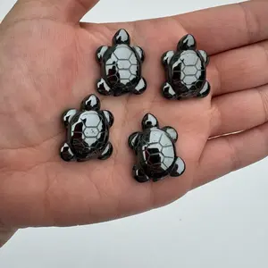 Mini Hematite Turtle (One) | Gemstone, Decoration, Home Ornament