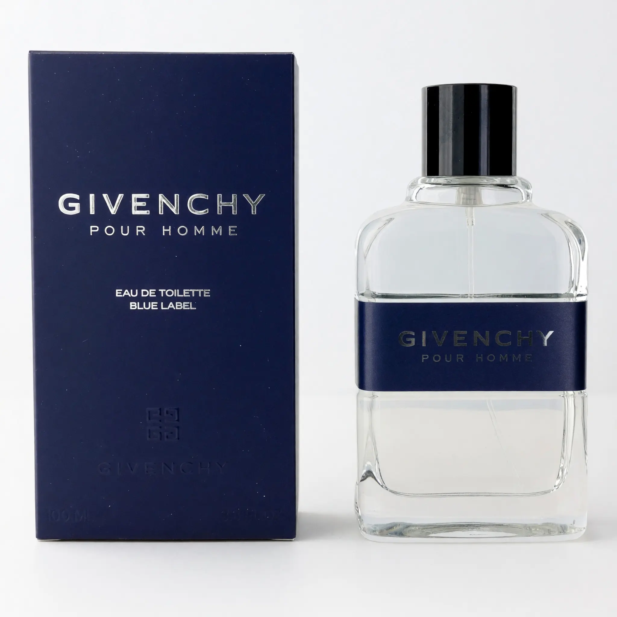 Givenchy Pour Homme Blue Label Men's 3.4 oz EDT Spray - Fresh Spicy Woody Cologne with Cedarwood, Vetiver, Grapefruit, Lavender - Spray Bottle