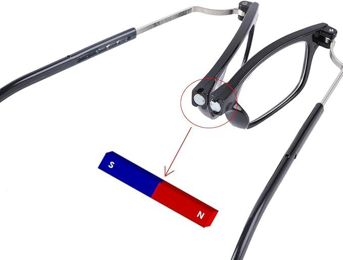 Men's Fashionable Magnetic Neck Reading Glasses, Portable Ultra-Light Anti-Loss Design, Unisex Eyewear for Daily Use, Reading Eyeglasses