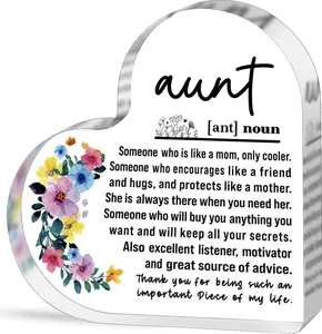 Aunt Gifts from Neice Birthday Christmas Gifts for Auntie Aunty Titi Best Ever Aunt Definition Decorative Signs & Plaques