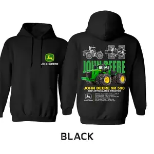 John Deere 9R 590 Series Hoodie & T-Shirt – 2 Sided Bold Tractor Graphic, Premium Farming Apparel for Men & Women, Perfect Gift for Agriculture Lovers