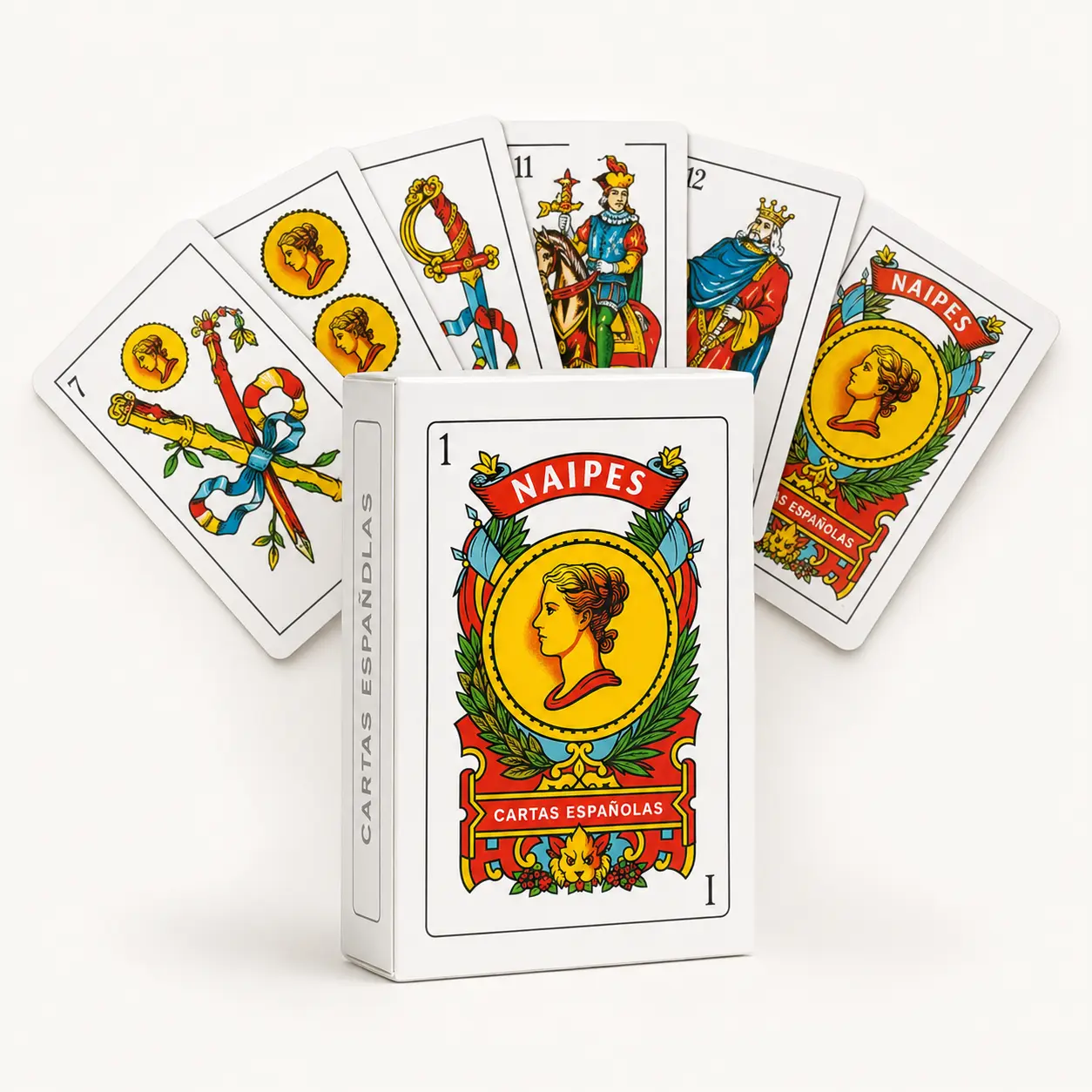 Spanish Playing Cards Deck with Traditional Art, Card Games for Families and Parties, for Truco & Briscas, Deck Of Cards, Family Fun Game