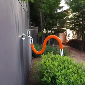 1pc Universal Foaming Extension Tube With Connector Adjustable Sink Drain Extension Tube 360 Degree Faucet Extender For Toilet Balcony Bathroom