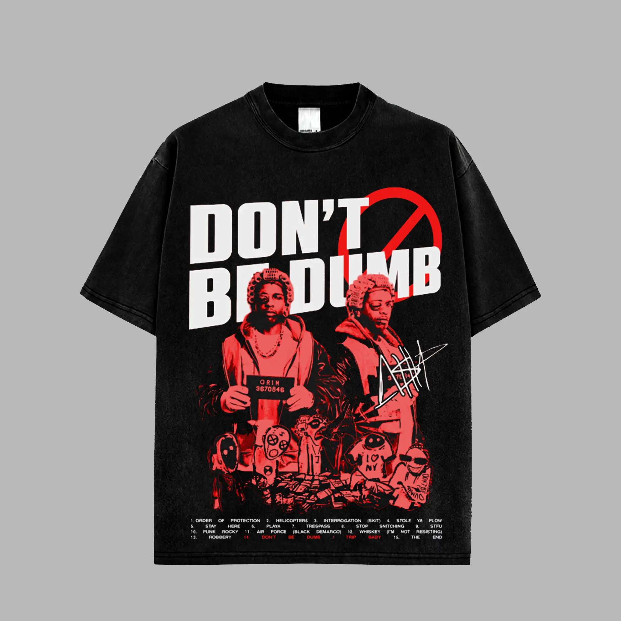 Asap Don't Be Dumb Album Retro Unisex 100% Heavyweight Cotton T-Shirt, Asap Album 2026 100% Heavyweight Cotton Music Hiphop Shirt, Oversized Vintage Tee, Rap Hiphop Merch, Gift for Music Fans, Pop Culture Shirt