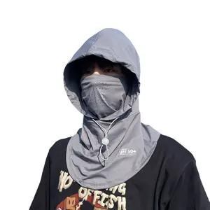 Ice silk sunscreen mask, men's summer outdoor riding, UV protection, full face mask, hood cover, neck visor