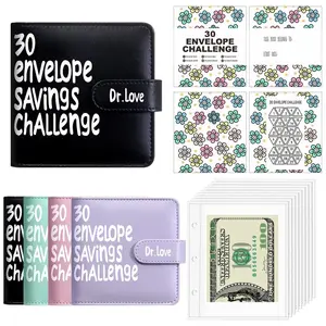 30 Envelope Savings Challenge Binder for Budget Planning with Savings Challenges to Save $3000, $1500, $300, $150, $60, $30 - A6 Size with Reusable Tracker