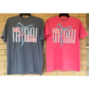 Make Heaven crowded with dainty bow tee