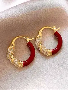 Elegant Fashion Twist Design Ear Cuffs Earring for Women, Luxurious Casual Daily Wear, Perfect for Dates and Vacations, Unique Gentle Aesthetic