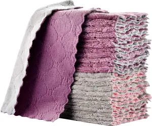 lSmall Reusable Cleaning Cloths, 6 x 10 inch, Super Absorbent Multipurpose Dish Cloths, for Furniture Rags, Kitchen Cloths, Tableware Quick-Drying Towels(11PCS)