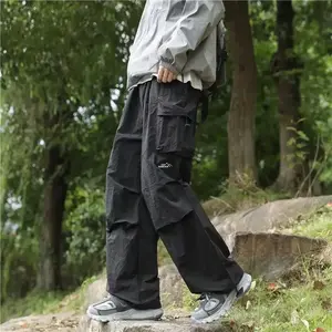 Mountain Style Paratrooper Cargo Pants Men Spring Autumn Trendy Outdoor Functional Loose Casual Men's Hiking Assault Pants