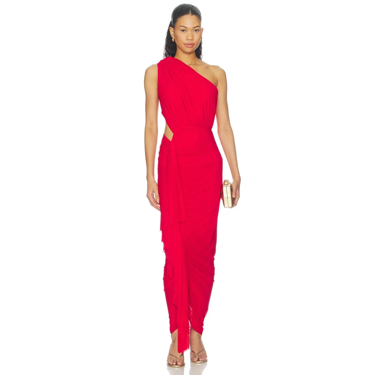superdown Juliet Midi Dress in Fire Red