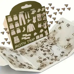 1/3/5/10pcs, Premium Moth Trap-Ultra-Sticky Adhesive Traps forEffective Moth Elimination, Indoor Pest Control, Houseplant andFruit Fly Trap, Completely Safe and Must-Have Apartment Essentialsfor a Pest-Free Living
