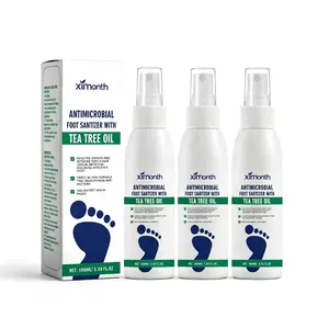 Tea Tree Oil Foot Spray - Plantar Moisturizing Deodorant for Odor Control & Dry Feet Care, Natural Foot Sanitizer with Antifungal Properties,Clear Foot Sanitizer Spray,for Foot & Shoe Freshness