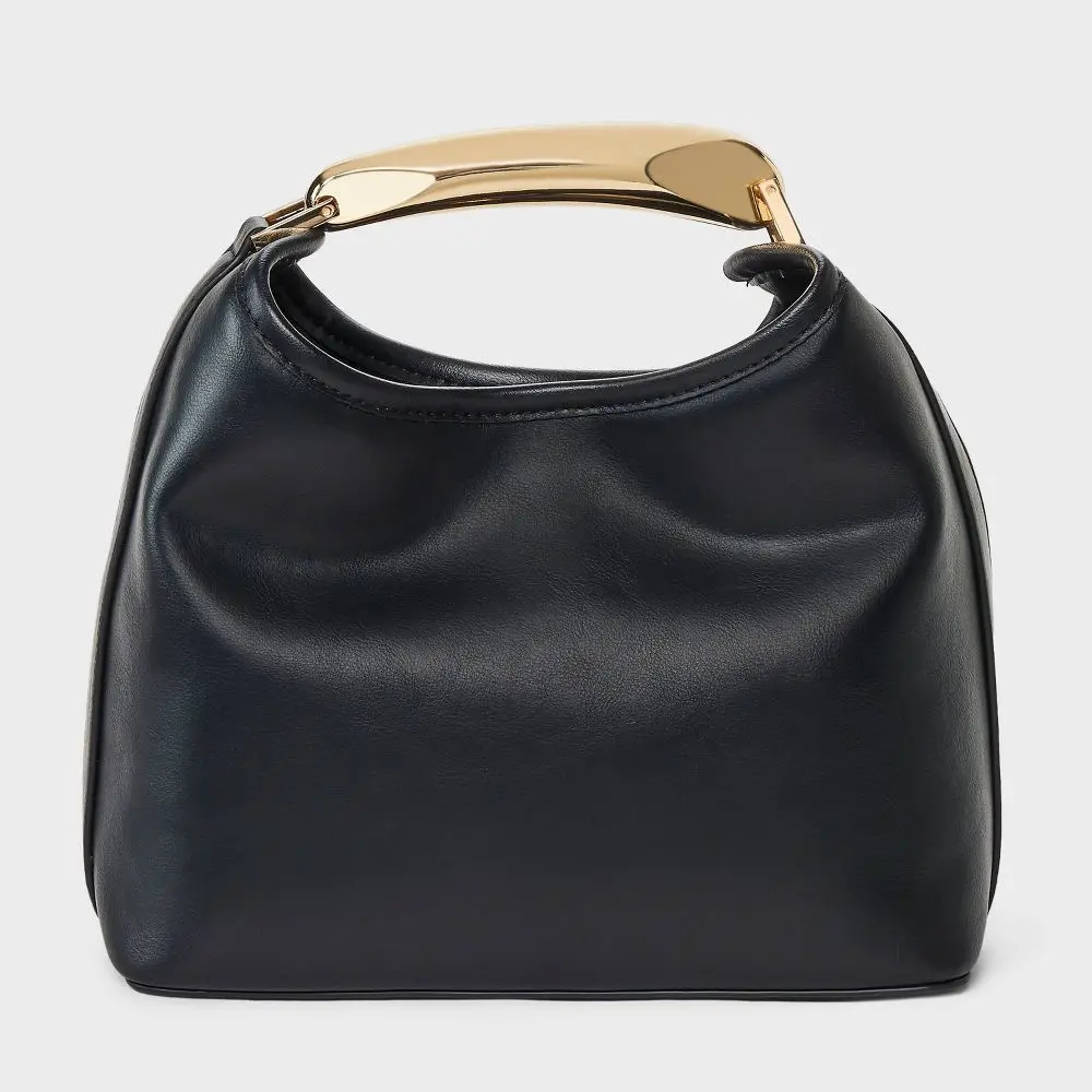 Mini Slouchy Handbag - A New Day Black