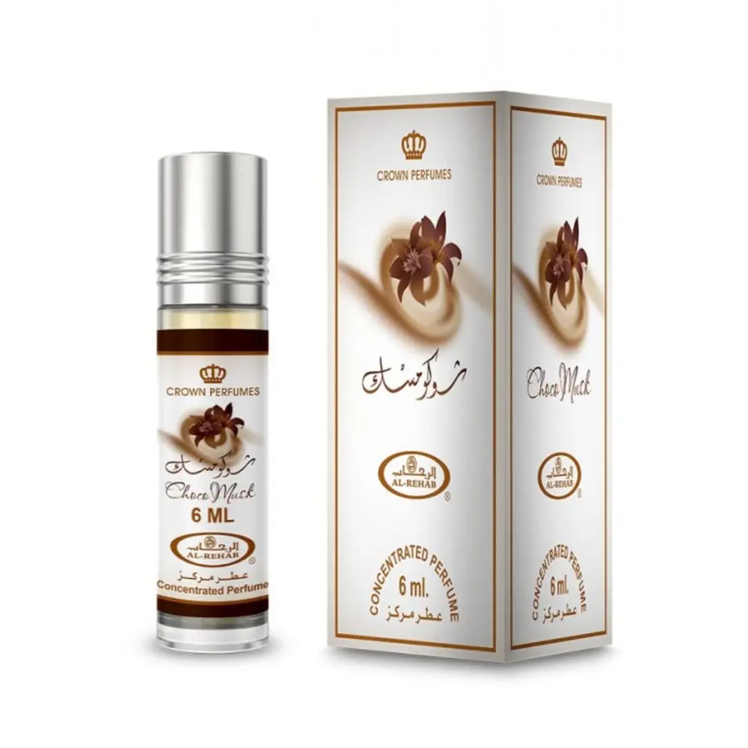 Al Rehab | Choco Musk | Unisex Fragrance | 6 ML | Concentrated Roll-on Oil | Vanilla - Warm spicy & Chocolate
