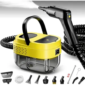 Steam Cleaner,15s Heat-Up,1.6L ,3-Level Adjustable Handle,2500W Steamer for Cleaning,Portable Steamer for Cleaning with 16 count Accessories,Steam Cleaner for ,,Dirt,,Grout,Tile,Couch