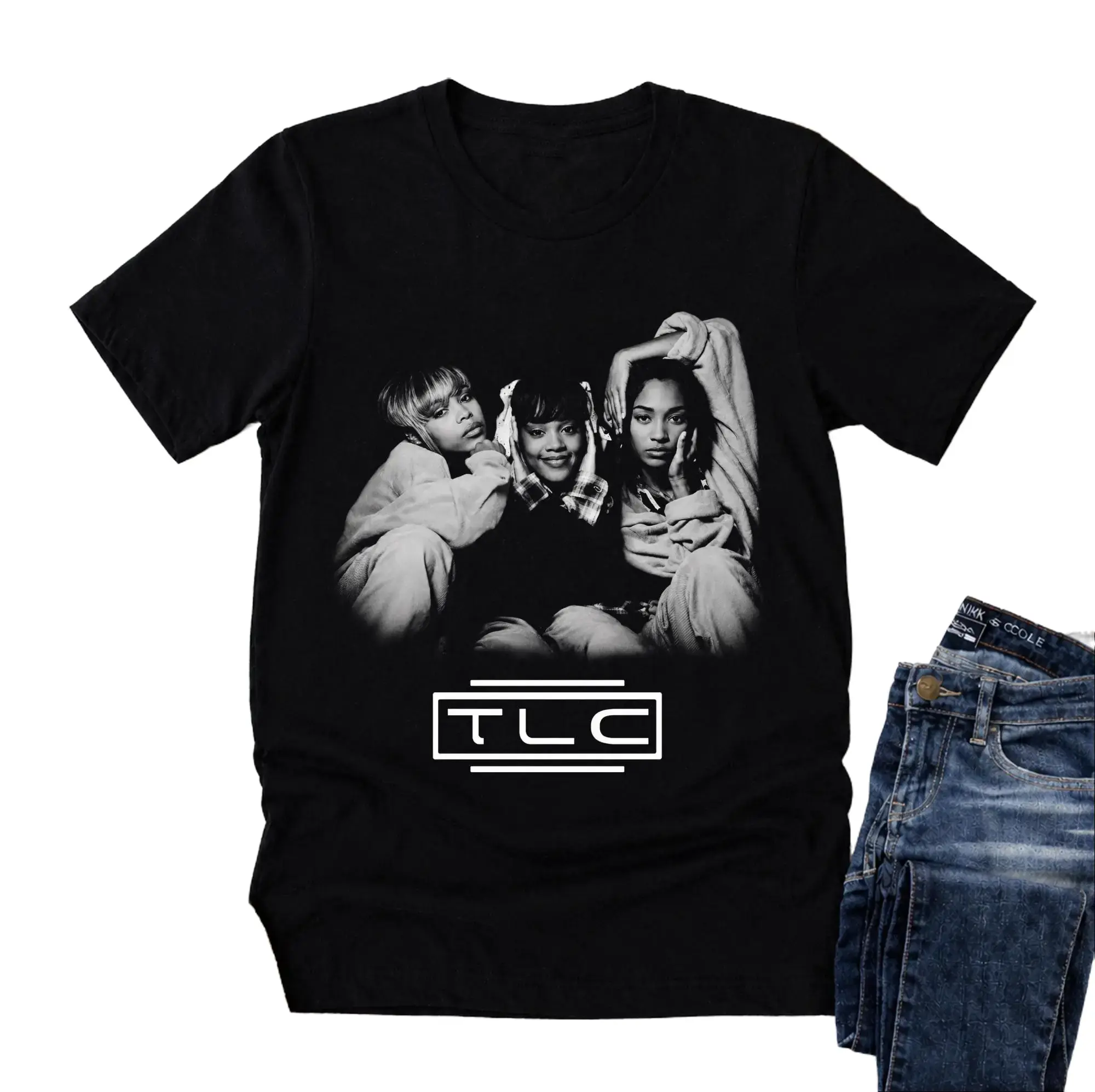 TLC Vintage R&B Shirt, Retro 90s Girl Group Graphic Tee, Hip Hop Music Fan Gift