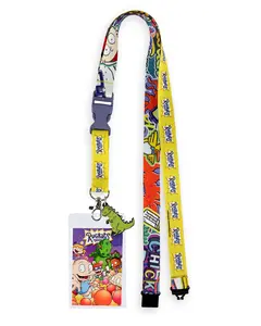 Nickelodeon Rugrats Lanyard Breakaway Strap with Clear ID Badge Holder Keychain
