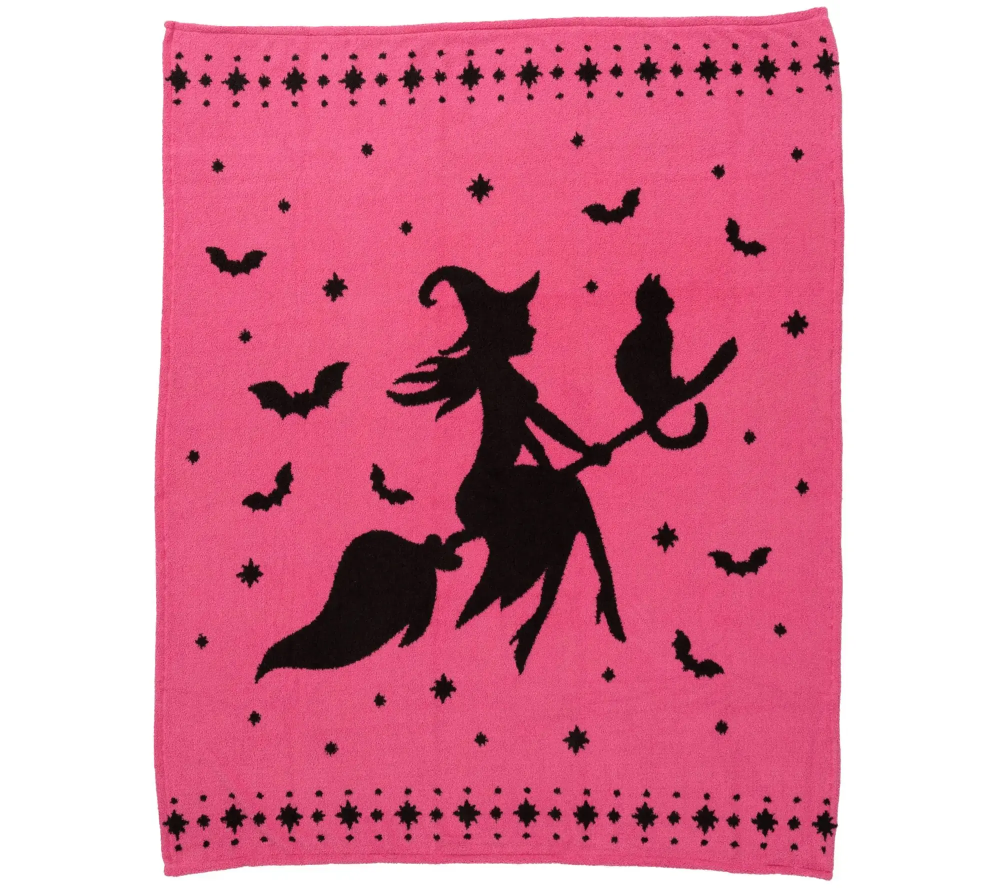 Berkshire Halloween Icon Jacquard Super Microfiber Ultra Soft Plush Throw - 60x70in Flat Weave Decorative Blanket, Machine Washable, Cozy Setup, Indoor/Camping Use, Living Room Decor, Adult-Focused Holiday Gift