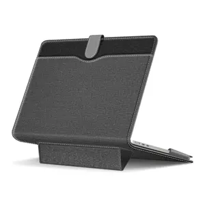 Fintie Premium Sleeve Case for MacBook Air 13/MacBook Pro 13, Folio Book Cover with Stand & Pocket, Durable Computer Protection
